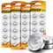Luakug LR1130 - Confezione da 40 batterie a bottone alcalina della batteria AG10