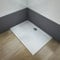 AICA SANITARIOS Plato de Ducha Rectangular 1000x700mm, Piedra Artificial con Recubrimiento Acrílico, Blanco