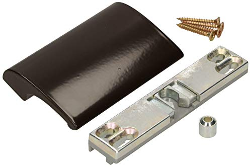 KOTARBAU Balkontürschnapper Balkontürgriff Aluminium Braun Terrassentürgriff Balkongriff Sicher Raucher Türoptik Schließen Griffmuschel Universal Ziehgriff