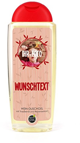 Lustapotheke® Duschgel mit Aufdruck Ihres Lieblingsfotos und einem Wunschtext