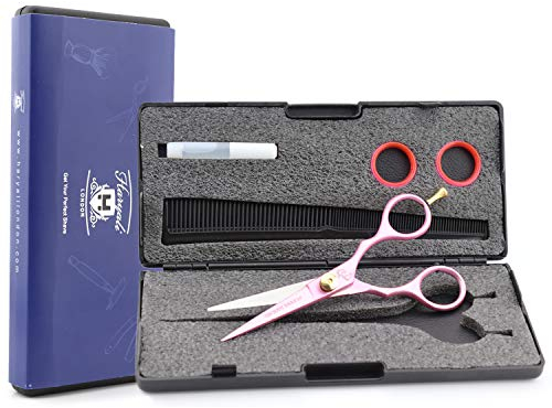 Haryali London Hairdressing Scissors - Professional 5.5 Hairdressers Hair Cutting Shears – Hair Cutting Scissors - for Men and Women with Adjustable Screw and Comb