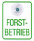 HSK Schild mit Saugnapf für Windschutzscheibe - Forstbetrieb - 308031/1