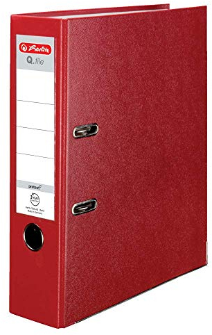 Herlitz Q.File Ordner, Rot, A4
