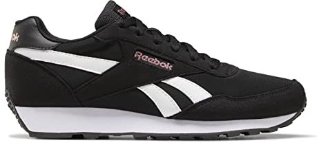 Reebok Rewind Run, Sneaker Donna, Core Black White Blush Metal, 42 EU