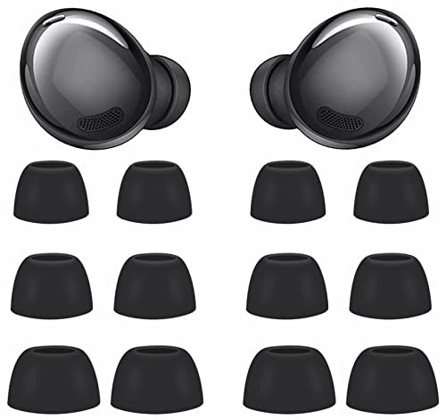 IiEXCEL Galaxy Buds Pro Ohrstöpsel, 6 Paar, S/M/L, 3 GröÃŸen, Silikon-Gummi-Ohrstöpsel, Flügelspitzen, passt in Hülle, kompatibel mit Samsung Galaxy Buds Pro, Phantomschwarz