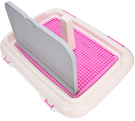 Trainingstoilette, Zaun Hundetoilette für Rüden für kleine Hunde(pink)