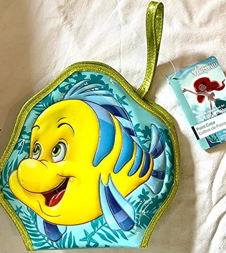 Di Little Mermaid Flunder Malkoffer Set mit Farben Notebook Pinsel für Kinder