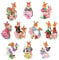 Ideen mit Herz 3-D Motive, ausgestanzt, ca. 7-10 cm, 10 Stück im Beutel | Bilder zum Basteln & Dekorieren | Grußkarten selber machen | Bildmotive für Scrapbooking & DIY-Deko (Fleißige Hasen)