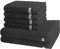ROSS - Sinfonie - 4 X Handtuch 2 X Duschtuch - im Set (6er Set Schiefer)