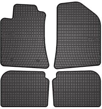 OMAC Gummi Fußmatten kompatibel mit Toyota Avensis 2003-2009 Automatten Gummi Schwarz 4tlg