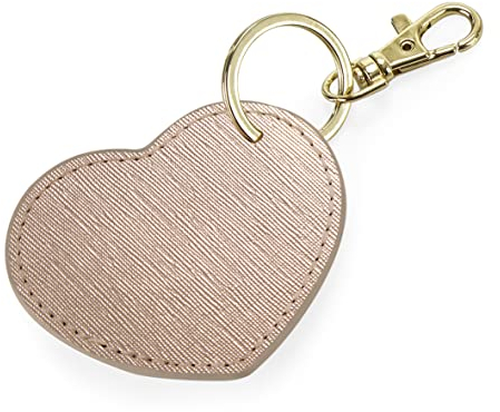 BagBase BG746 Boutique Heart Key Clip - Rose Gold