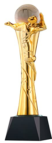 Pokale, Medaillen Auszeichnungen Volleyball-Spiel-Trophäe Trophäe Für Die Beste Mannschaft Der Volleyball-Liga College-Volleyball-Meisterschaftspokal Für Männer Und Frauen Halten Einer Ehrentrophäe Be