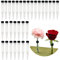 RHBHY Wasserröhrchen für Blumen Reagenzgläser für Blumen Blumenröhrchen Kunststoff Wiederverwendbare Transparent Orchideenröhrchen für Blumenarrangements Pflanzen 30Stk