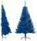 vidaXL Künstlicher Halb Weihnachtsbaum mit Ständer Christbaum Tannenbaum Dekobaum Kunstbaum Weihnachten Dekoration Weihnachtsdeko Blau 150cm PVC