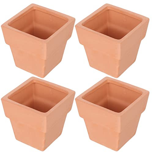 YARNOW 4 Pz Vaso di Ceramica Vaso di Terracotta Fioriera in Terracotta Vasi da Fiori in Terracotta Vasi in Terracotta Piccoli Contenitori Piccolo Contenitore Vaso di Fiori Ufficio