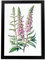 Nacnic Fingerhut 1 Poster im nordischen Stil. Botanik Illustrationen mit Blumen und Pflanzen im Wasserfarbe. Innenarchitektur und Dekoration. A3 schwarzen Rahmen.