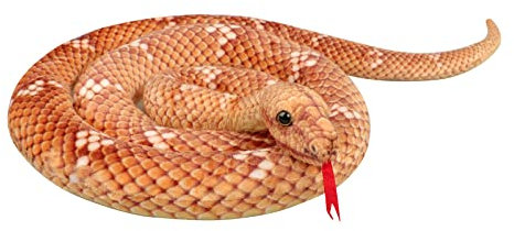 JIAHG Große Plüschtier Plüschschlange Kuschelschlange Realistische Schlange Plüschstofftier Riesige Schlange Kuscheltier Stofftier Spielzeug Stoffschlange für Wohnzimmer, Halloween,Geburtstag