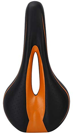 Mountain Road Bike, Bequemer Fahrradsitz, Sattel, Weicher Orangefarbener Sitz, Fahrradzubehör