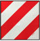 Panel Reflectante Trasero 50x50cm Homologado V20-066 | Placa de Señalización para Cargas Salientes | Alta Visibilidad y Seguridad Vial | Aluminio