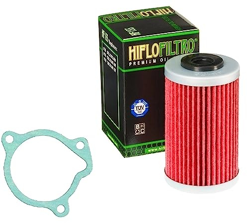 HIFLO Ölfilter + Ölfilterdeckeldichtung für KTM 640 Duke LC4-E Supermoto SMC 625 SMC 660 SXC 625 LC4