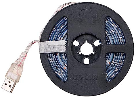 Hsthe Sea Tira de luz LED para Cultivo de Plantas, Resistente al Agua, 3M, USB, para Plantas de Interior, suculentas, Invernadero hidropónico, jardinería