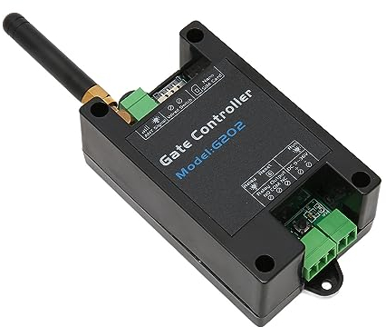 Gugxiom Apricancello 4G Apricancello Intelligente Remoto, Telecomando per Cancello G202 Chiamata Gratuita Comando SMS Interruttore di Controllo Remoto GSM, Accessori per Porte da