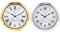 Asudaro DIY Quartz Uhrwerk, 55mm Uhrenkopf Metall Uhrenkopf wasserdichte Digitale Quarzuhr Retro Runde Quarzuhr Für Restaurants Häuser Büro, Hotels und Küchen 55mm Silber+Gold