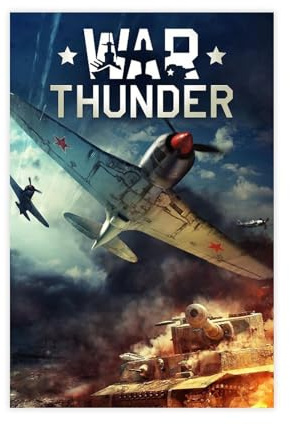 AAVEDA Leinwand-Poster, Motiv: Game War Thunder, Wandkunst, Dekor, Bild, Gemälde für Wohnzimmer, Schlafzimmer, Dekoration, ungerahmt, 30 x 45 cm