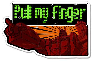 WildeBabsKLBT Pull My Transformer car K700 Hochwertiger Premium Auto-Aufkleber Sticker Decal Autoaufkleber Aufkleber-Folie 12cm
