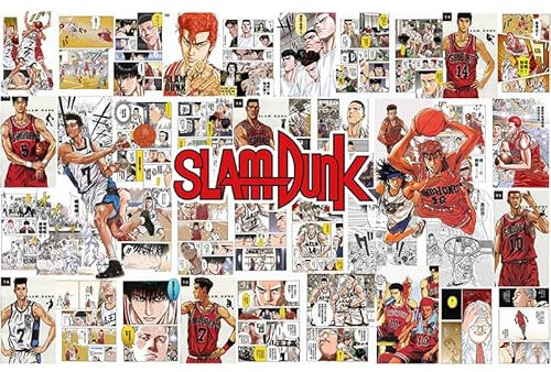 Torchic Tapeten Anime SLAM DUNK schwarz weiß bunter manga Druck Kinderzimmer Schlafzimmer Wohnzimmer groß Student Schlafsaal Dekoration Hintergrundwand-520 * 290