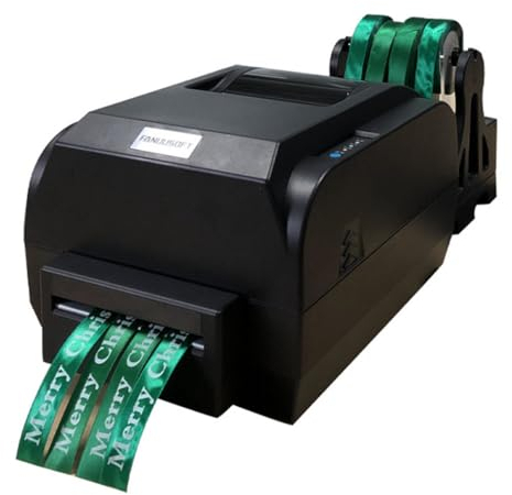 DPDZSW Automatische Digitale Satinband-Druckmaschine, Verschönerungsband-Und Banddrucker Mit Bandhalter, Banddrucker-Heißprägedruckmaschine Für Geschenkverpackungen,P103