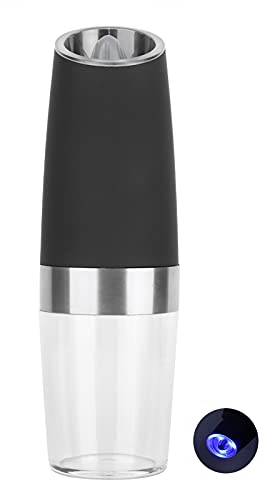 Uadme Molinillo De Pimienta Automatico,Molinillo De Especias Eléctrico Automático De Inducción De 20 Cm,Apto Para Cocinas Domésticas Barbacoas Al Aire Libre Restaurantes De Hoteles Etc