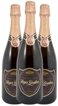 Roger Goulart Millésimé Rosé Cava 75 cl Rosé-Wein (Karton mit 3 Flaschen von 75 cl)