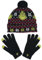 The Grinch Dr. Seuss Strickmütze und Text-Handschuh für Erwachsene, Schwarz, Einheitsgröße