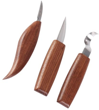 SEWACC 3stücke Holzbearbeitungswerkzeug Schnitzwerkzeuge Carving Messer Für Gravurwerkzeuge Und Skulpturwerkzeuge
