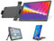 sb components 14 Inch Folding Portable Dual Monitor|1920 * 1080P|Laptop Screen Extender|Plug and Play|No Driver Required Compatible with Windows/Mac, Black(UK Plug Only)