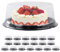 MAHIONG 20 PCS Plastic Cake Box with Lid, 8 Inch Cake Containers Carriers with Lids, Clear Cake Box, Cheesecake Packaging Boxes for Dessert, Cake, Cookies, Mooncake