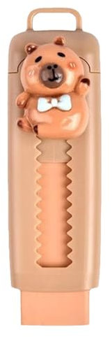 Capybara Einziehbarer Radiergummi - Capybara Radiergummi | Capibara Push-Pull Radiergummi | Cartoon Tier Radiergummi | Capybara Bleistift Radiergummi | Gleitradierer Für Kinder