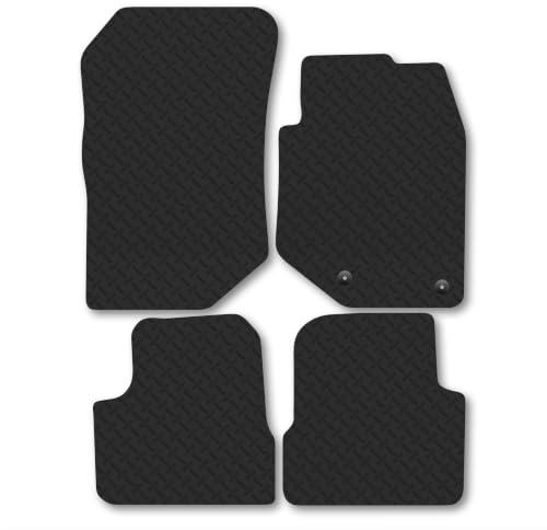 DS 3 Crossback (2019+) 5mm Rubber Car Mats | Heavy Duty Rubber Tailored Fit Floor Mats Full Coverage Durable Waterproof Accessories Easy Clean Anti Slip Made in the UK