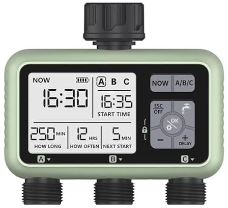 Koolenry Intelligent Automatic Drip Irrigation for Garden Lawn, Watering Valve,Horticultural Timing Irrigation Controller