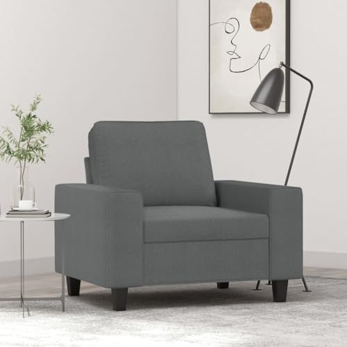 XINCXIN Sessel, Gästesofa Sofa Set, Platzsparende schlafcouch, Wohnzimmer Sofa bodensofa, Günstig gästesofa Sofas, Geeignet für Study Attics 0ffice Bedrooms Dunkelgrau 60 cm Stoff