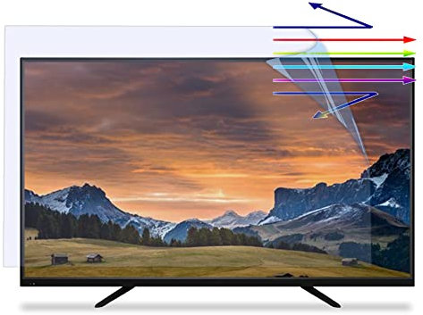 Skydd för TV-skärmskydd ， Film antireflet for écran HD 42 à 75 pouces, surface mate, anti-lumière bleue/anti-rayures, soulage la fatigue oculaire for écran LCD, LED, OLED et QLED 4K HDTV(42in 930x558m