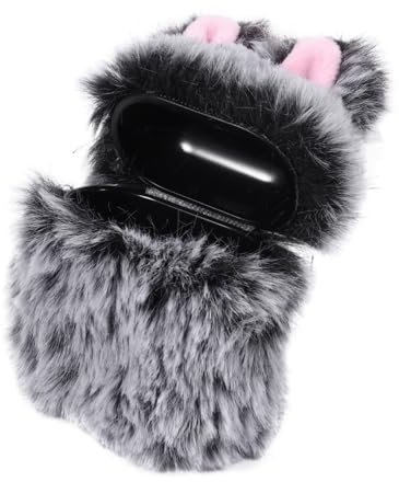 HOMOBABE Auriculares Orejas De Conejo De Felpa para Generacion Estuche Protector Encantador para Uso Diario