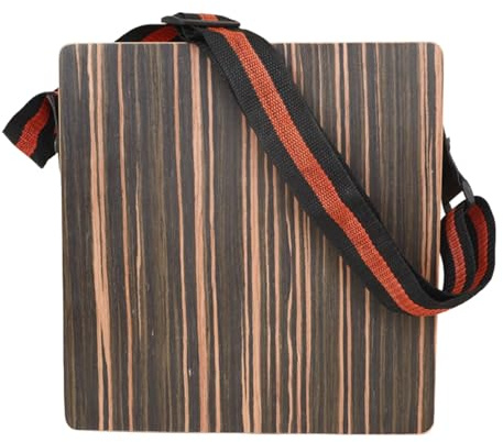Luocute Tragbares Cajones Box Hand Drum Cajon, String -Percussion -Instrument -Kit mit Tragetasche, Reise -Ebony Cajon Box Drum Percussion Instrument für Anfänger