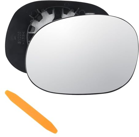 GVSS Miroir Retroviseur Exterieur Gauche Compatible avec Citroën C2 C3 Pluriel Xsara Picasso et pour Peugeot 206 1007,Verre de Rétroviseur Remplacement Chauffant avec Outil