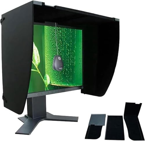 Parasole Regolabile Per Monitor Da 17-28 Pollici, Parasole Per Laptop Da Esterno, Cappuccio Pieghevole Per Monitor Di Computer, Parasole Portatile Per Computer Desktop E Laptop Da Ufficio, Casa
