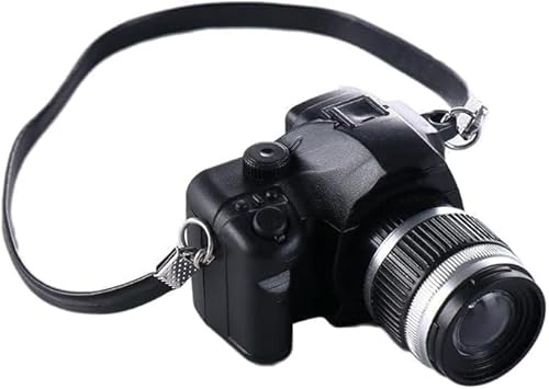 Black 1:4 Scale Mini Camera Prop Ornament Vintage Camera Model Decoration Accessories, Miniature Digital Camera Mini Photography Props Dollhouse Decor