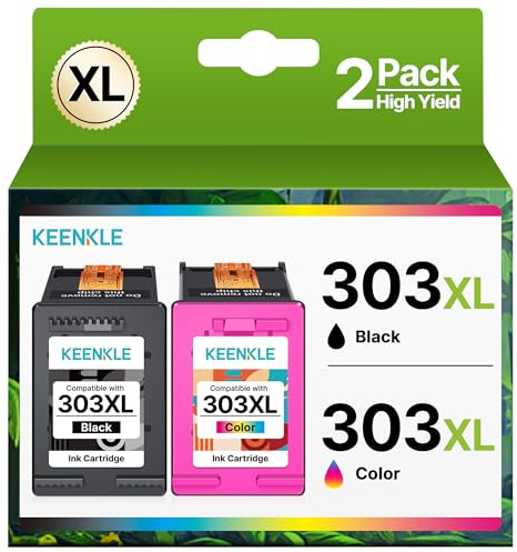 303 XL Druckerpatronen Ersatz für HP 303 Druckerpatronen Multipack HP 303XL für HP Envy Photo 6230 Patronen 7830 6232 6220 7134 6234 Tango 100 Tango X Tintenpatronen (Schwarz + Tricolor)
