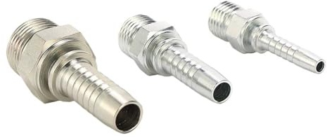 100pcs,10411-16-05,METRIC MALE 24° CONE SEAT L.T. hose fittings,M16*1.5 Threaded connector,5/16''hose,DN8