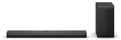 LG DS70TY 3.1.1 Dolby Atmos Soundbar (400W) mit kabellosem Subwoofer (eARC, HDMI, Optisch, Bluetooth) [2024], Schwarz